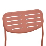 Karrige e palosshme Deraby pakoworld terrakotë metal 52.5x45.5x83cm