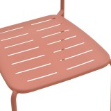 Karrige e palosshme Deraby pakoworld terrakotë metal 52.5x45.5x83cm