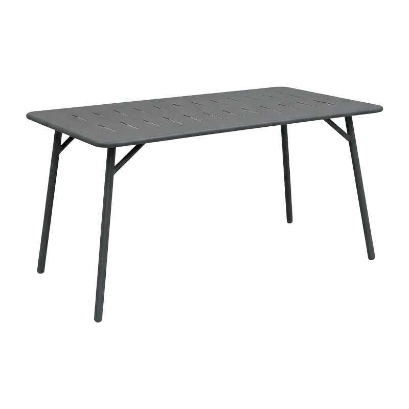 Tavolinë Moraja pakoworld metal i zi 140x80x70cm
