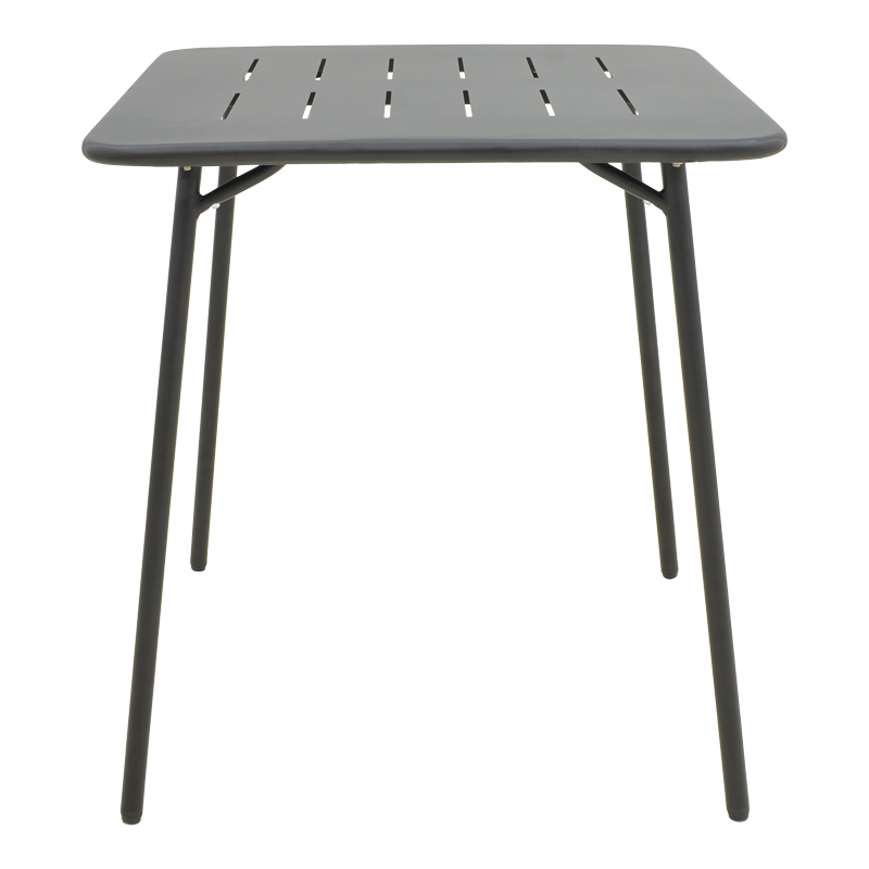 Tavolinë Moraja pakoworld metal i zi 70x70x73cm