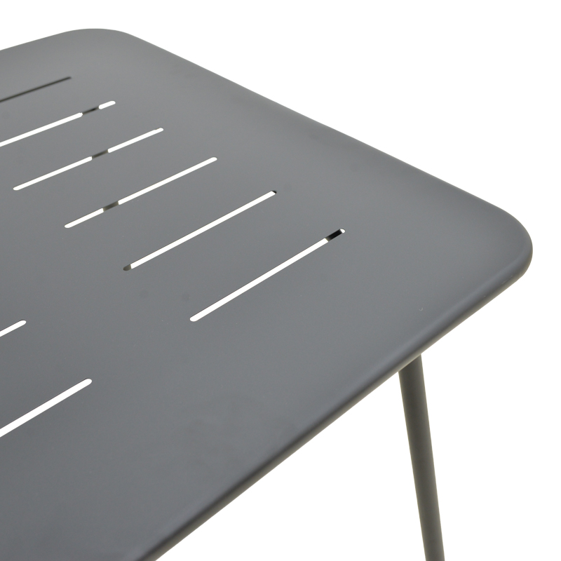 Tavolinë Moraja pakoworld metal i zi 70x70x73cm