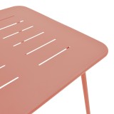 Tavolinë Moraja pakoworld terrakote metal 70x70x73cm