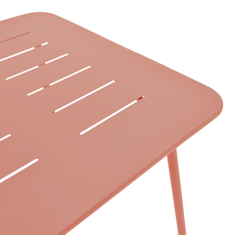 Tavolinë Moraja pakoworld terrakote metal 70x70x73cm