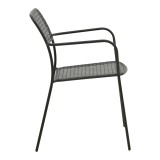 Fotel i palosshëm Federal pakoworld metal i zi 57x58x81.5cm