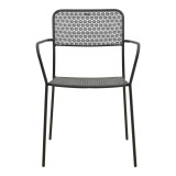 Fotel i palosshëm Federal pakoworld metal i zi 57x58x81.5cm