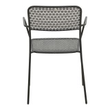 Fotel i palosshëm Federal pakoworld metal i zi 57x58x81.5cm