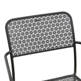 Fotel i palosshëm Federal pakoworld metal i zi 57x58x81.5cm