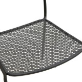 Fotel i palosshëm Federal pakoworld metal i zi 57x58x81.5cm