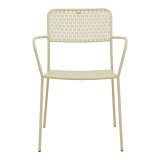 Fotel i palosshëm Federal pakoworld metal krem 57x58x81.5cm