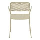 Fotel i palosshëm Federal pakoworld metal krem 57x58x81.5cm
