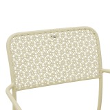 Fotel i palosshëm Federal pakoworld metal krem 57x58x81.5cm