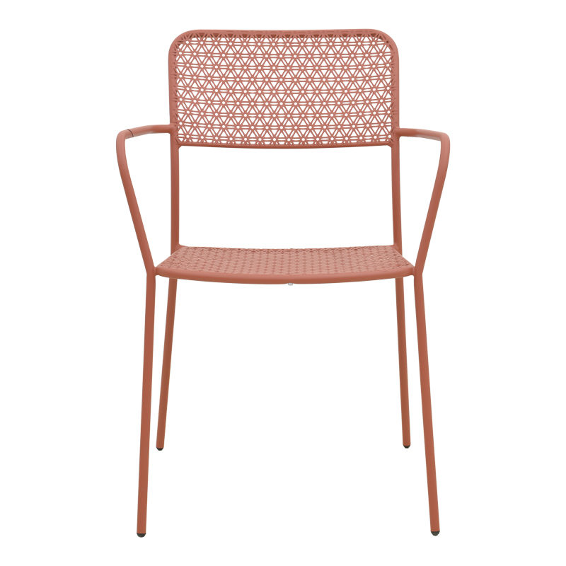 Karrige e palosshme Federal pakoworld metal terrakote 57x58x81.5cm