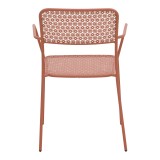 Karrige e palosshme Federal pakoworld metal terrakote 57x58x81.5cm