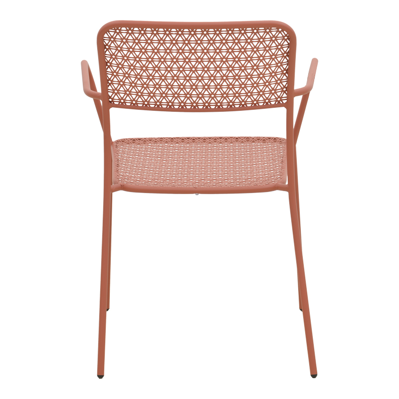 Karrige e palosshme Federal pakoworld metal terrakote 57x58x81.5cm