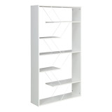 Librari Tars pakoworld e bardhë 84x24x157cm