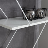Librari Tars pakoworld e bardhë 84x24x157cm