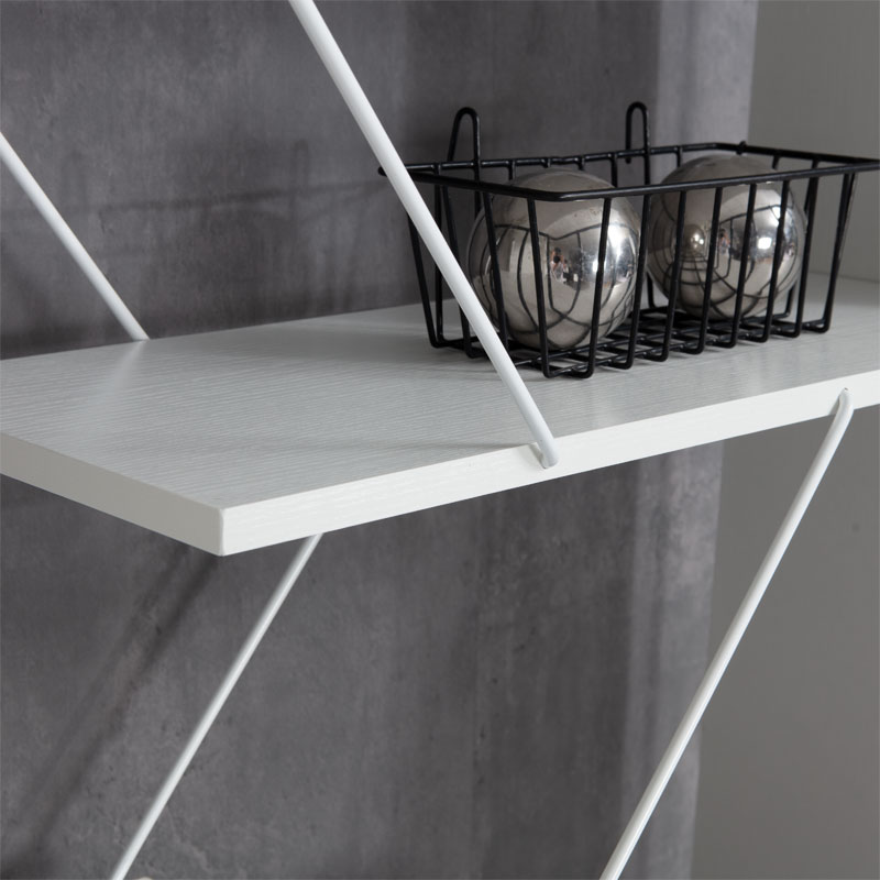 Librari Tars pakoworld e bardhë 84x24x157cm