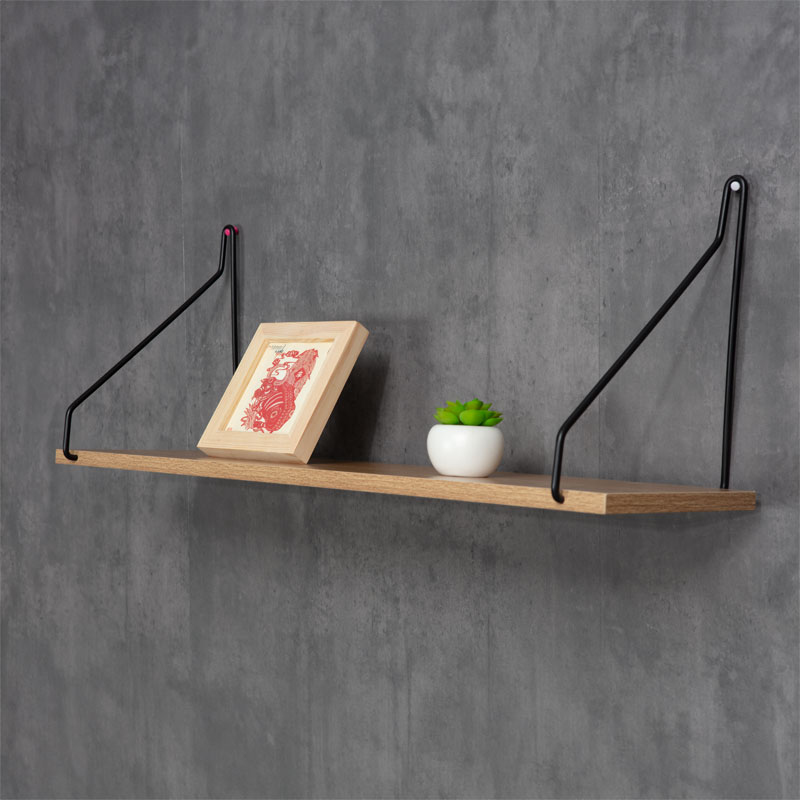 Raft muri Tars pakoworld SONOMA-e zezë 72x20x27cm