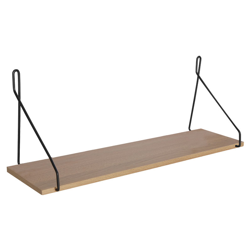 Raft muri Tars pakoworld SONOMA-e zezë 72x20x27cm