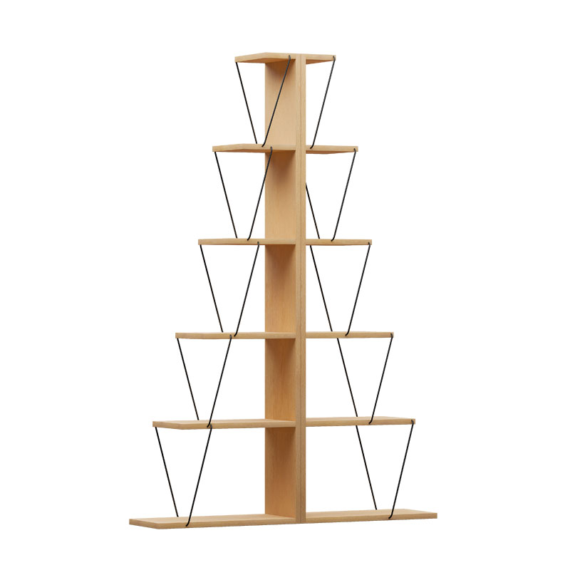 Bibliotekë mini Tars pakoworld sonoma-e zezë 100x22x150cm