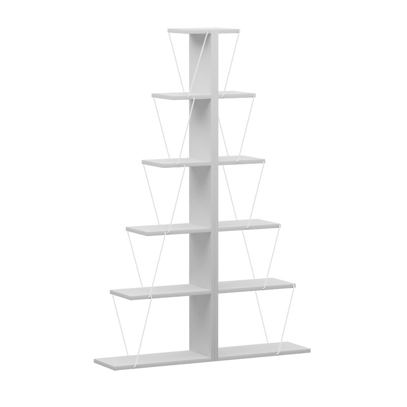 Bibliotekë mini Tars pakoworld e bardhë 100x22x150cm