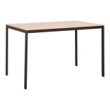 Tavolinë metalike Faragio pakoworld në nuancë natyrale - e zezë 120x75x75cm