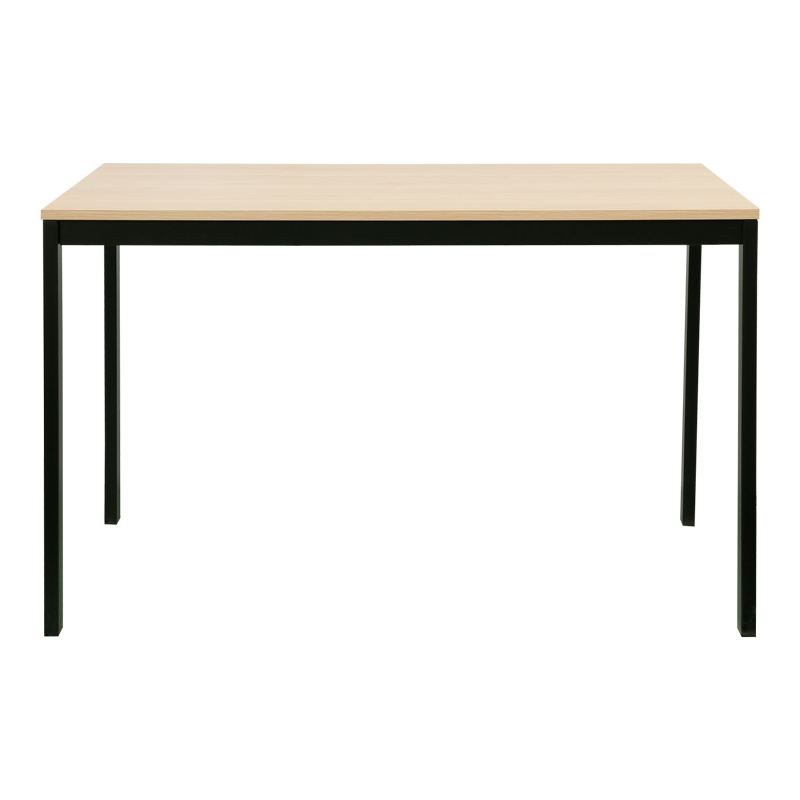 Tavolinë e zgjerueshme Extento pakoworld në ngjyrë natyrale me këmbë metalike të zeza 120-180x74x75cm