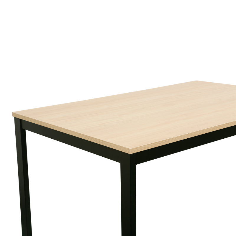 Tavolinë e zgjerueshme Extento pakoworld në ngjyrë natyrale me këmbë metalike të zeza 120-180x74x75cm