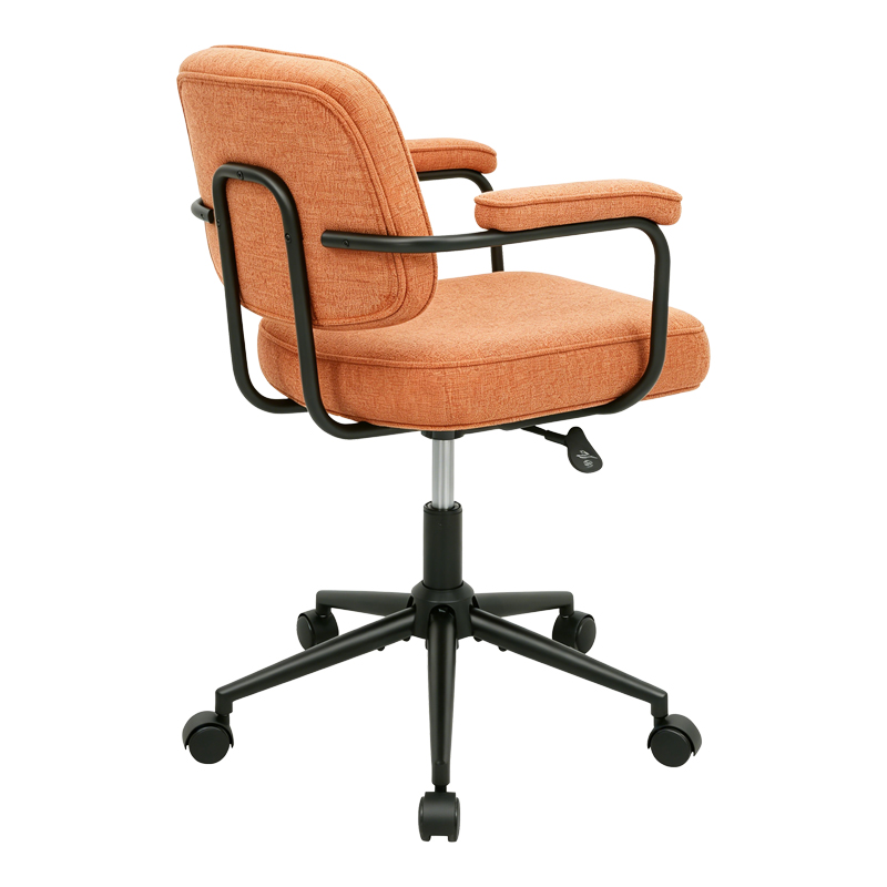 Karrige zyre Leberta pakoworld pëlhurë terrakote 64x63.5x86-96cm