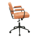 Karrige zyre Leberta pakoworld pëlhurë terrakote 64x63.5x86-96cm