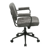Karrige zyre Leberta pakoworld pëlhurë anthracite 64x63.5x86-96cm