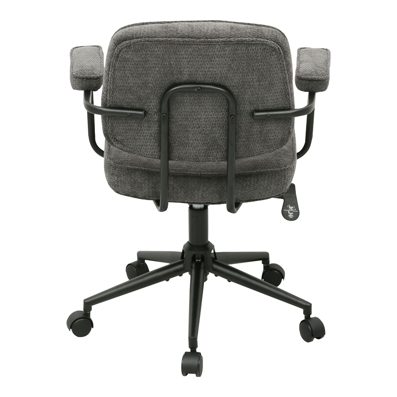 Karrige zyre Leberta pakoworld pëlhurë anthracite 64x63.5x86-96cm