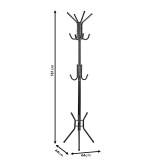 Varëse rrobash Piero pakoworld metal i bardhë D44x181cm