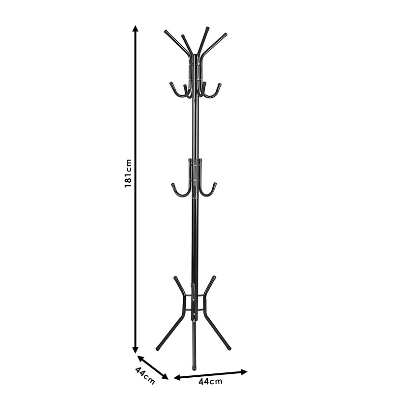 Varëse rrobash Piero pakoworld metal i bardhë D44x181cm