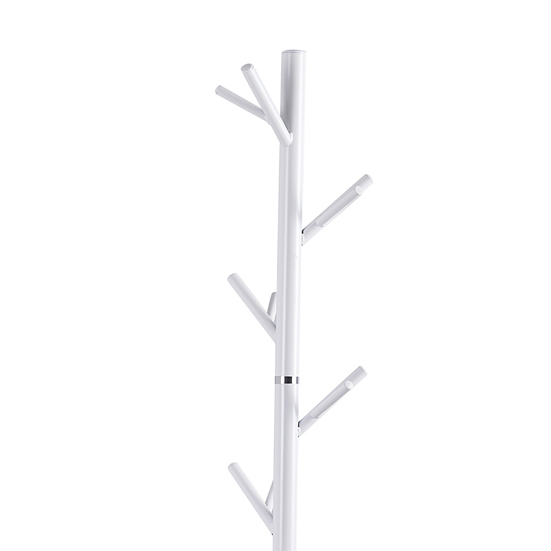 Varëse rrobash Marietta pakoworld metalike e bardhë D37x177cm