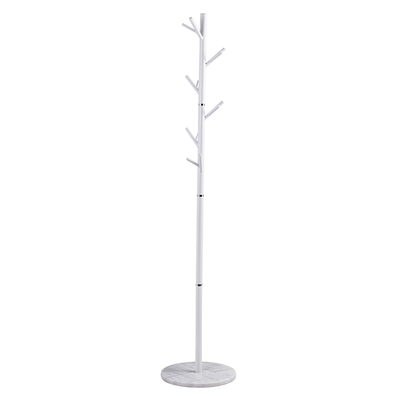Varëse rrobash Marietta pakoworld metalike e bardhë D37x177cm