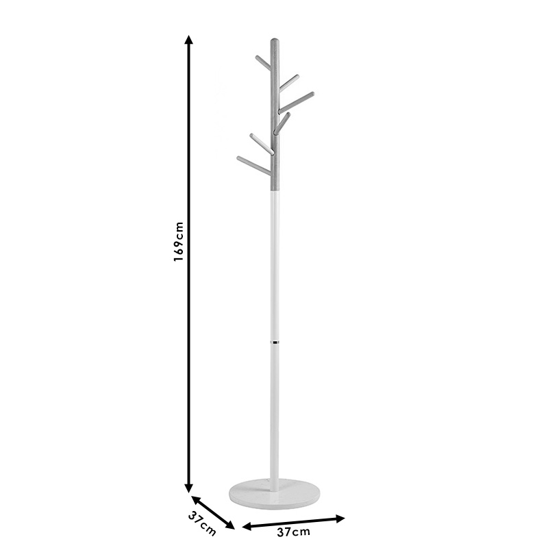 Varëse rrobash Marianna pakoworld metal e zezë-natyrale D37x169cm