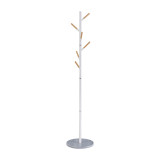Varëse rrobash Ponziele metalike në nuancë të bardhë D37x174cm