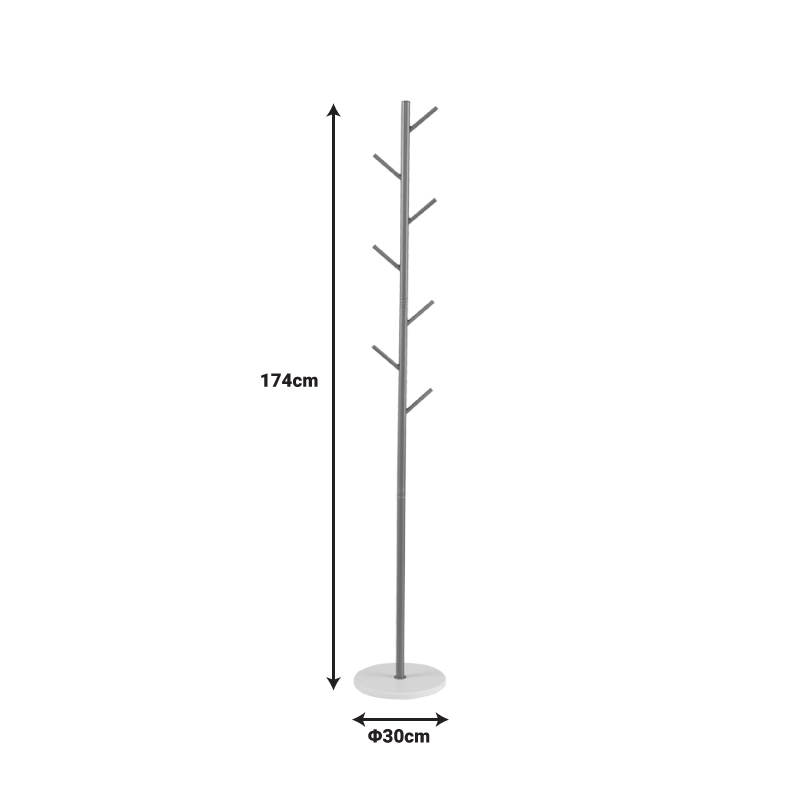 Varëse rrobash Goldity pakoworld metal në nuancë ari D30x174cm