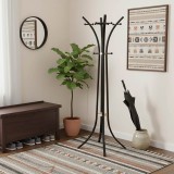 Bamile pakoworld varëse rrobash metal i zi dhe dru gome natyral 51x63x175cm