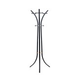 Bamile pakoworld varëse rrobash metal i zi dhe dru gome natyral 51x63x175cm