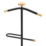Varëse rrobash Jolma pakoworld metal-dru në ngjyrë të zezë D30x111cm