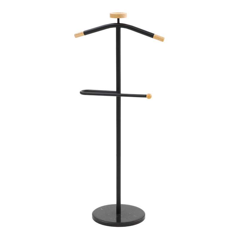 Varëse rrobash Jolma pakoworld metal-dru në ngjyrë të zezë D30x111cm