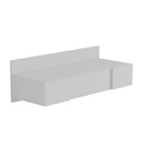Tualet dhome gjumi Paltar pakoworld i montuar në mur me pasqyrë në të bardhë 100x39.1x33cm