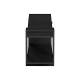 Mbajtëse TV Standi pakoworld në nuancë mermeri të zi-zi 120x25x36.8cm