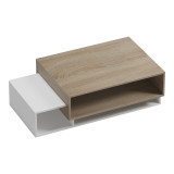 Tavolinë kafeje Dekost pakoworld në nuancë sonoma-bardhë 105x50x32cm