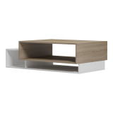 Tavolinë kafeje Dekost pakoworld në nuancë sonoma-bardhë 105x50x32cm