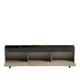 Komodinë TV Kasandra pakoworld në mermer të zi-nuancë SONOMA 180x35x48.5cm