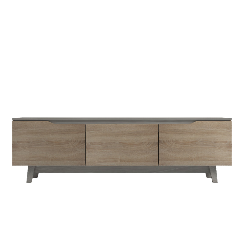 Komodinë TV Kasandra pakoworld në mermer bezhë-nuancë SONOMA 180x35x48.5cm