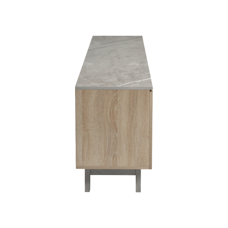 Komodinë TV Kasandra pakoworld në mermer bezhë-nuancë SONOMA 180x35x48.5cm